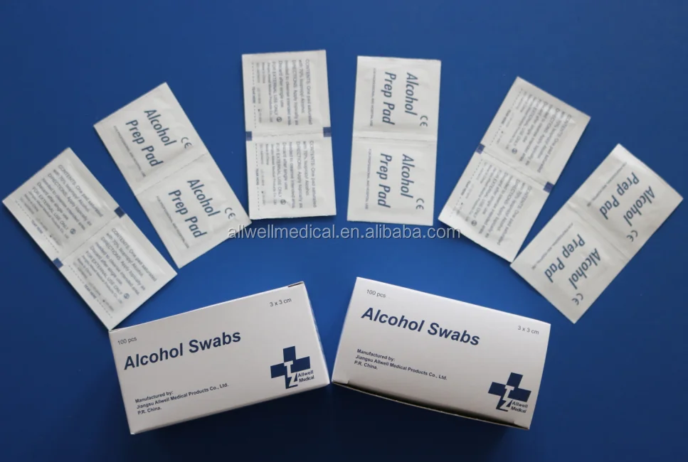 Стерильные спиртовые тампоны для медицинского использования