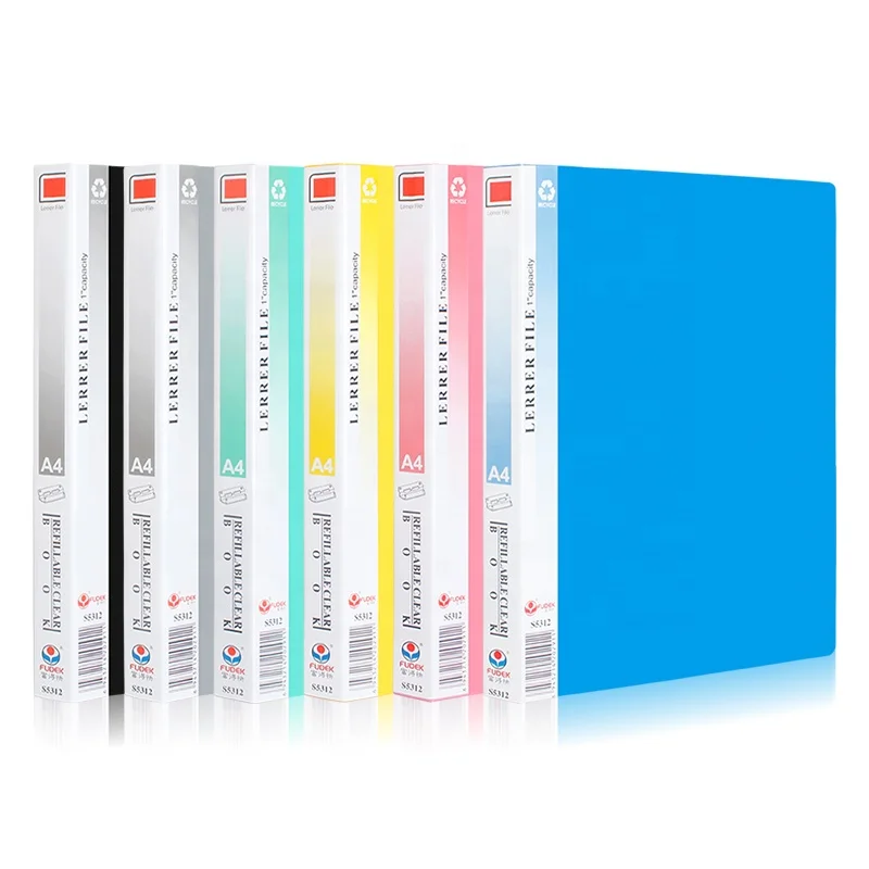 Fudek high quality organizer conference folder,pvc plastic stationare ring binder clip file folder,portfolio folder for business