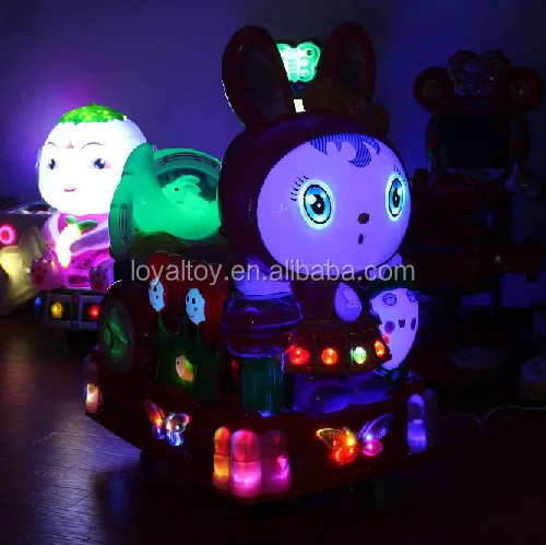 LYER2154 rabbit kiddie ride, colorful coin operated video game machines, commercial grade cheap arcade machine