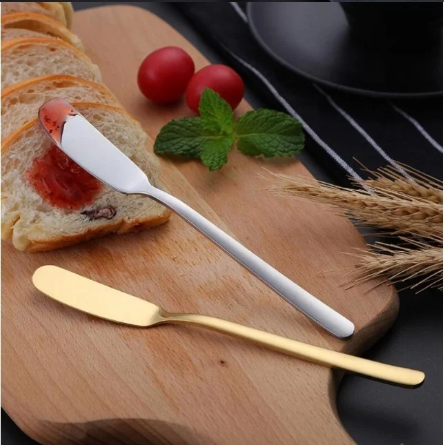 Multi-function 304 Stainless Steel Butter  Cake Knife,16.5cm 24g cheese Knife Western Cutlery Breakfast Knife