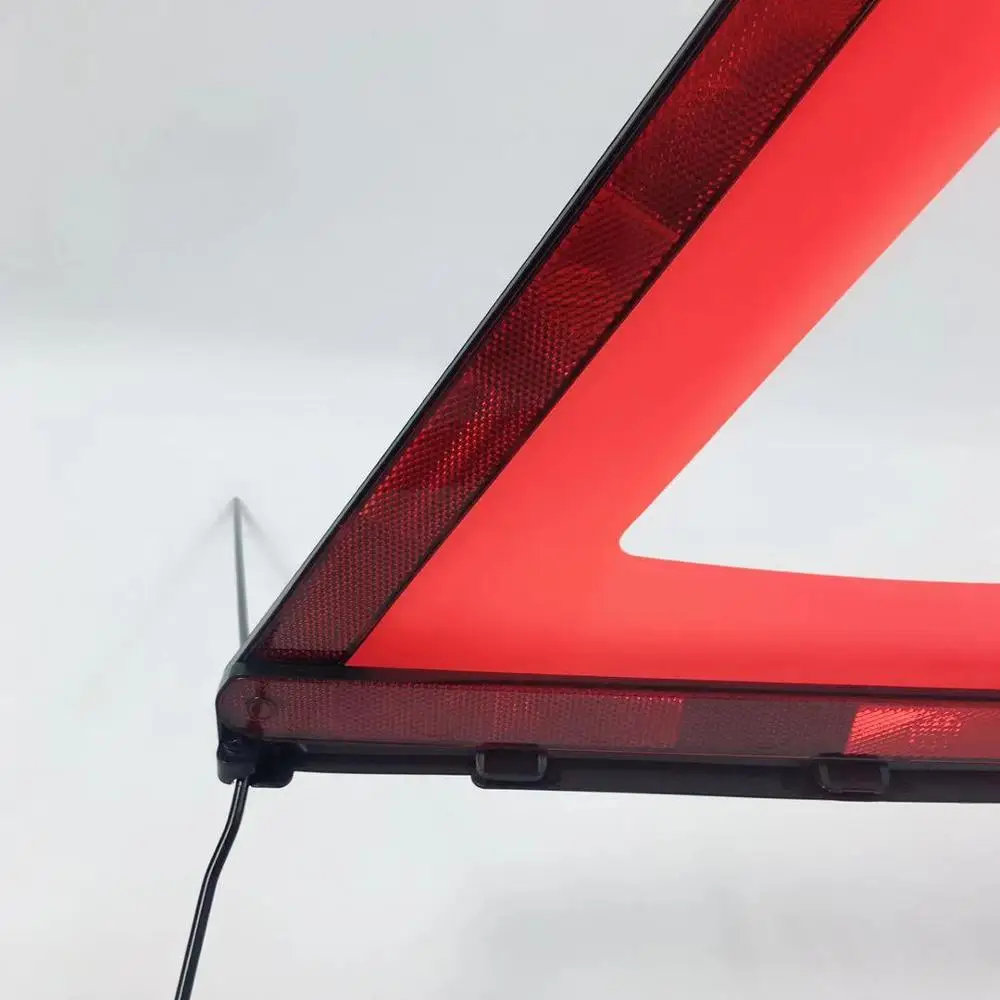 ECE R27 Certified safety reflector warning triangle, flashing emergency triangle