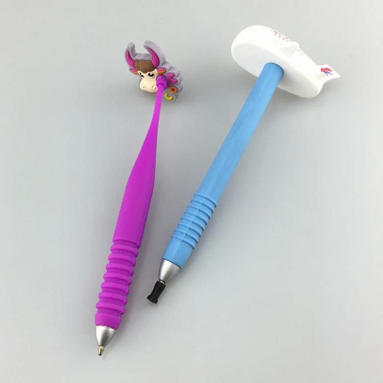 Promotional custom design PVC plastic 3D airplane ballpoint pen