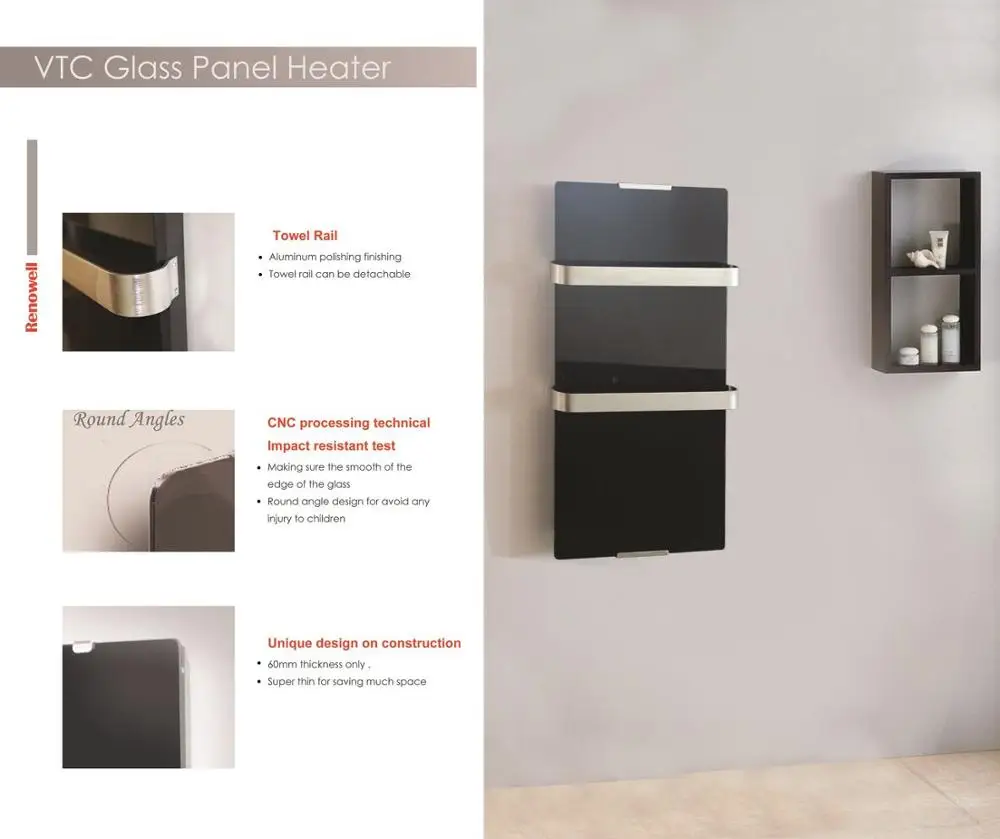 Glass Panel Heater for Hotel use