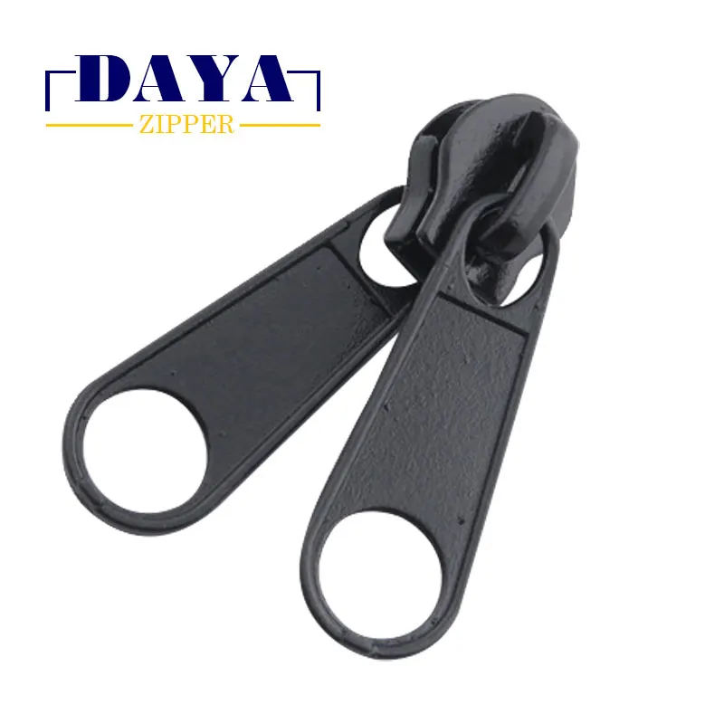 Non-lock no.5/no.7 nickel/black da puller zipper  slider for tent
