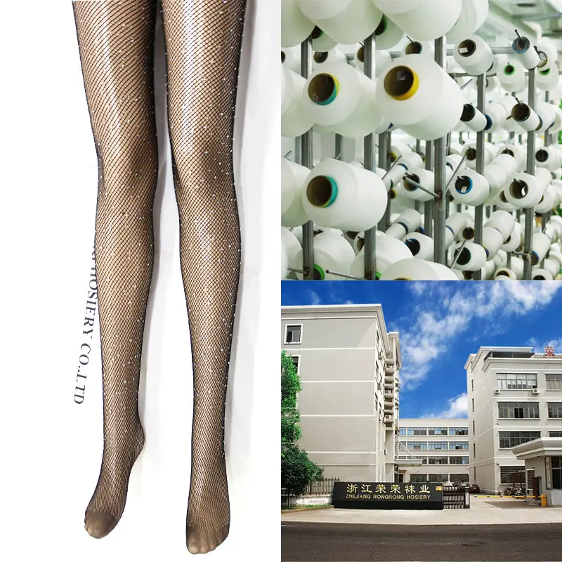 Лидер продаж на Amazon женские колготки в сеточку с кристаллами и бриллиантами чулки до бедра