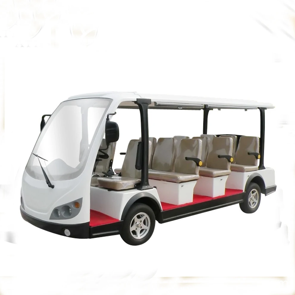 Chinese 4 wheel elegant big power passenger electric shuttle bus