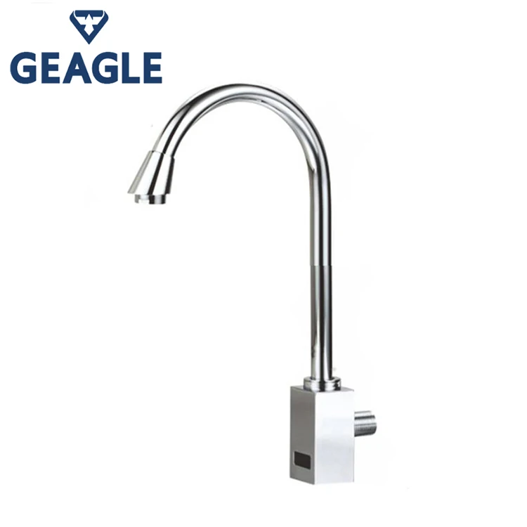 Hospital automatic sensor water tap with long neck