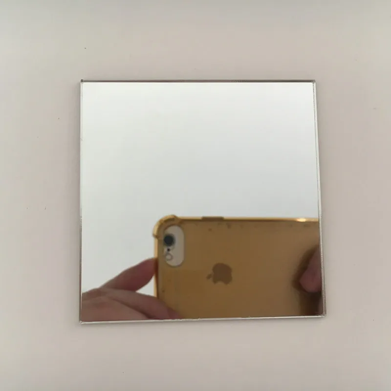 Акриловый зеркальный лист толщиной 200x300x2 мм лазерная резка Пластиковые ПММА настенные зеркала свадебное