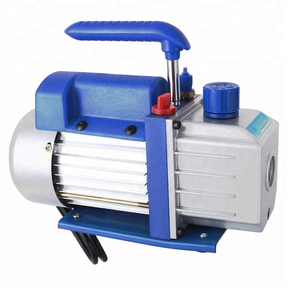 
VP125 Single-Stage 3.5CFM Rotary Vane 5 Pa Vacuum Pump, 1/4HP HVAC Heavy Duty Air Refrigerant Tool, R410a R134 