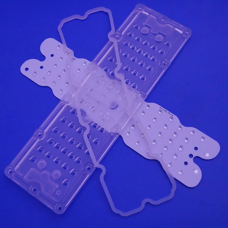 64 3030 SMD PCB LED 50W Vertical Lens 80x155 Degree Led Array Module Street Light