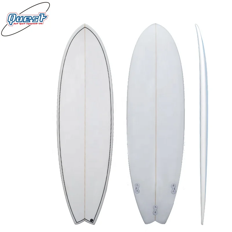 Pu Foam Fish Tail Surfboard Shortboard Fiberglass Board For Surfing
