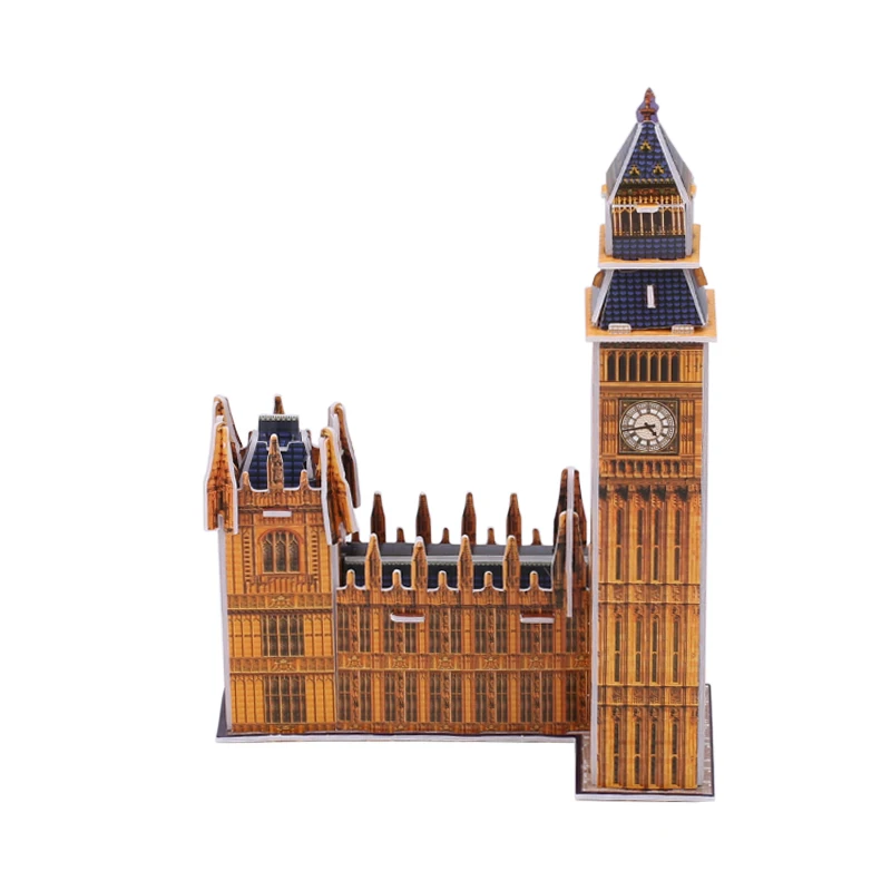 High Quality 3D Jigsaw Puzzles Toys London Big Ben Building Puzzles 3D Space model Puzzle Toys For Children and Adults