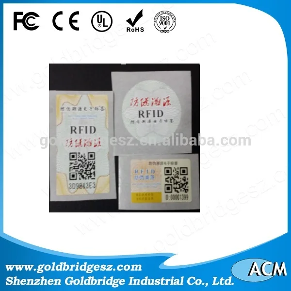 Китай завод 860-960 МГц UHF rfid лобовое стекло tag anti-tamper стикер для парковки/автомобиль/автомобиль