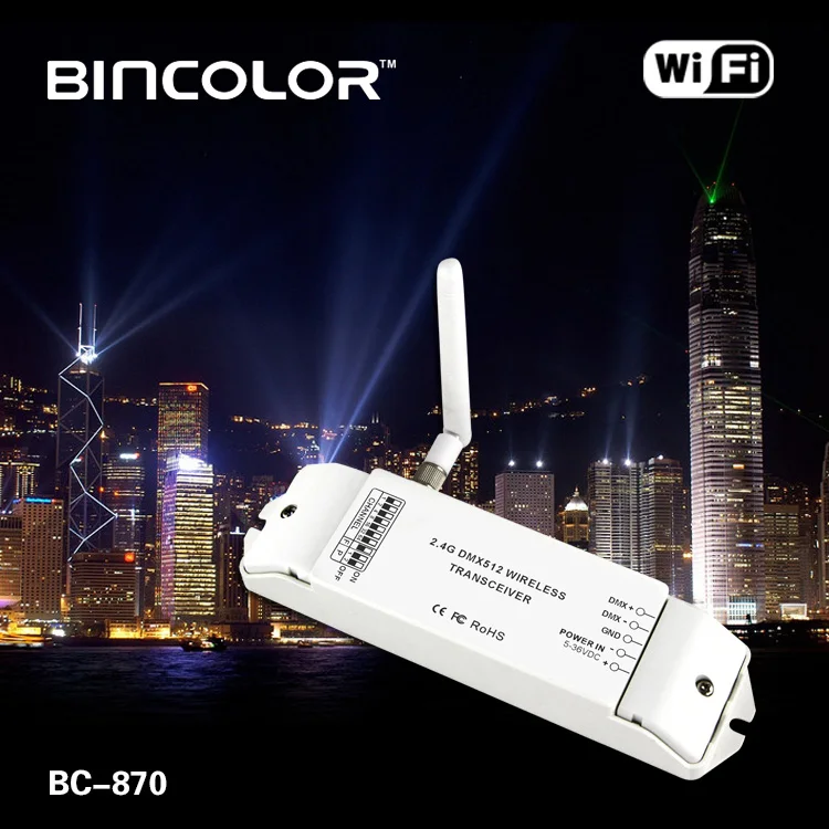 BC-870 DC 5v to 36v led DMX512 signal wireless transmitter and receiver