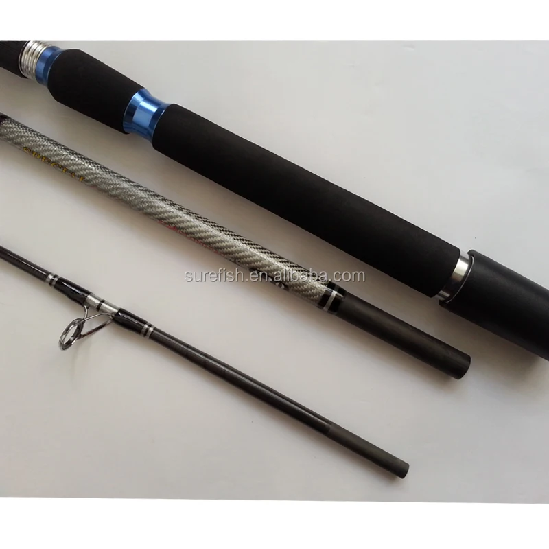 three section top quality carbon boat fishing rod