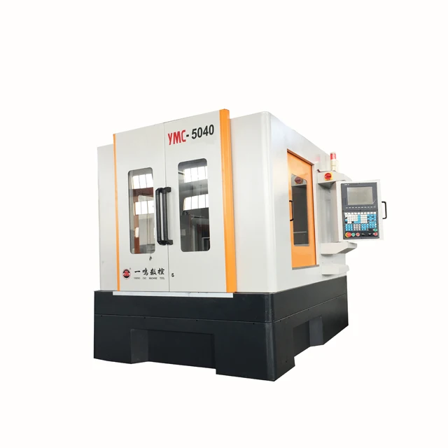 Economic type full protection YMC-5040 graphite CNC milling machine center LNC SYNTEC FANUC CNC controller