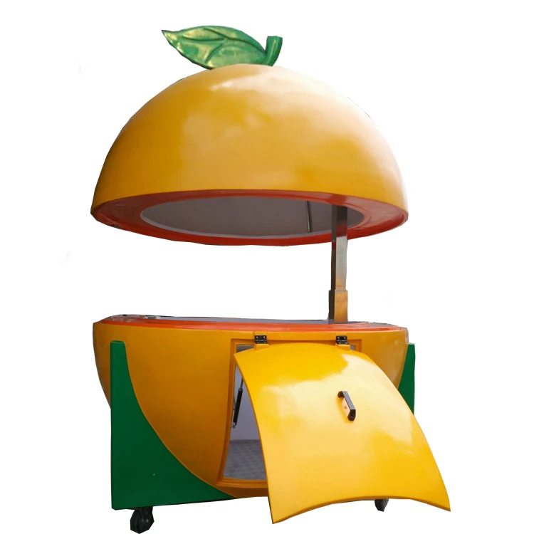 Высококлассный апельсиновый трейлер из нержавеющей стали для жарких сезонов розничной торговли Винодельня Заводская идеальный уличный