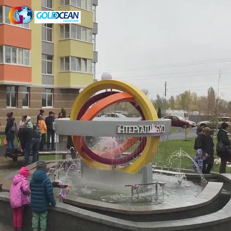 High Quality Wonderful Stainless Steel Dia.5m Music Dancing Sculpture Fountain