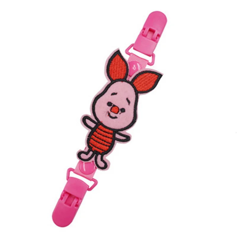 Baby stroller accessories safety seat strap clip cartoon double headed stroller hook bib handkerchief anti swap chain