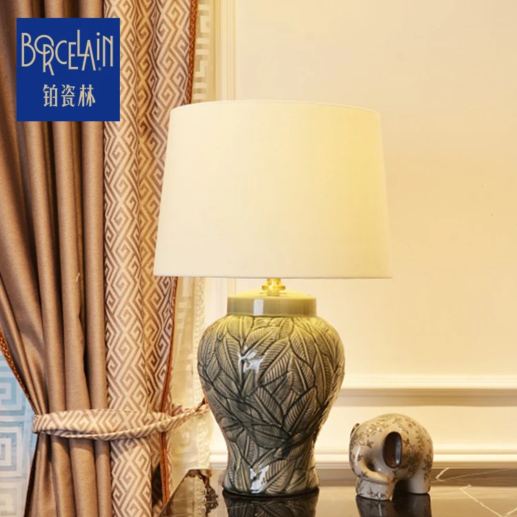 Chinese antique porcelain home desk decorative outlet hotel table lamp