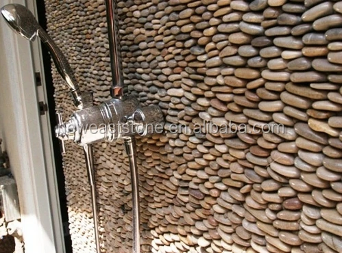 Cheap pebble stone mosaic wall finishes flooring tiles