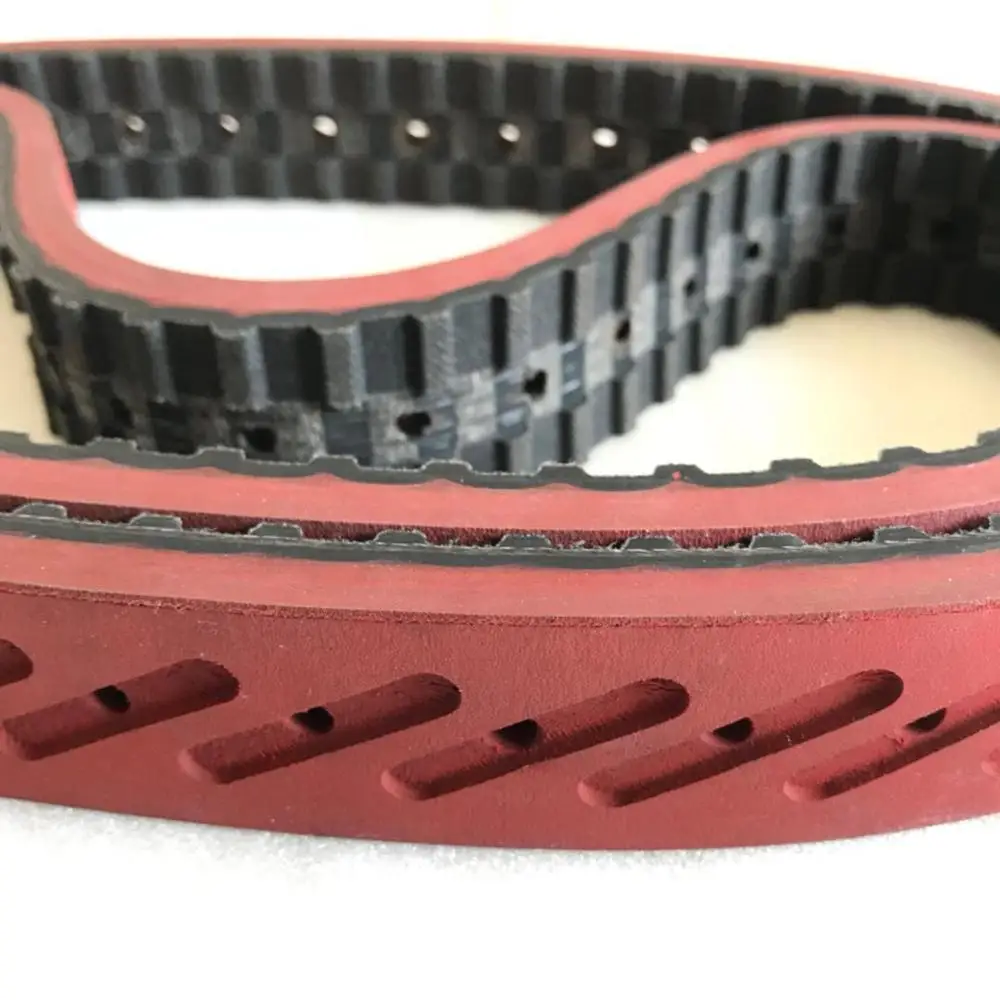 Red Rubber Coating Timing Belts For Vacuum Film Packaging Machine
