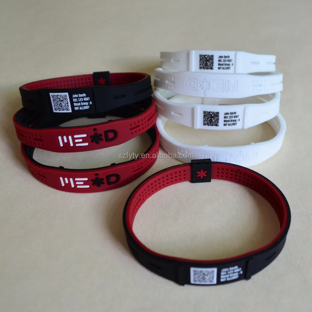 qr code silicone bracelet
