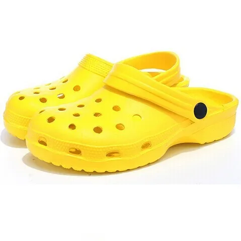 
EVA plastic yellow comfortable sandals clogs 