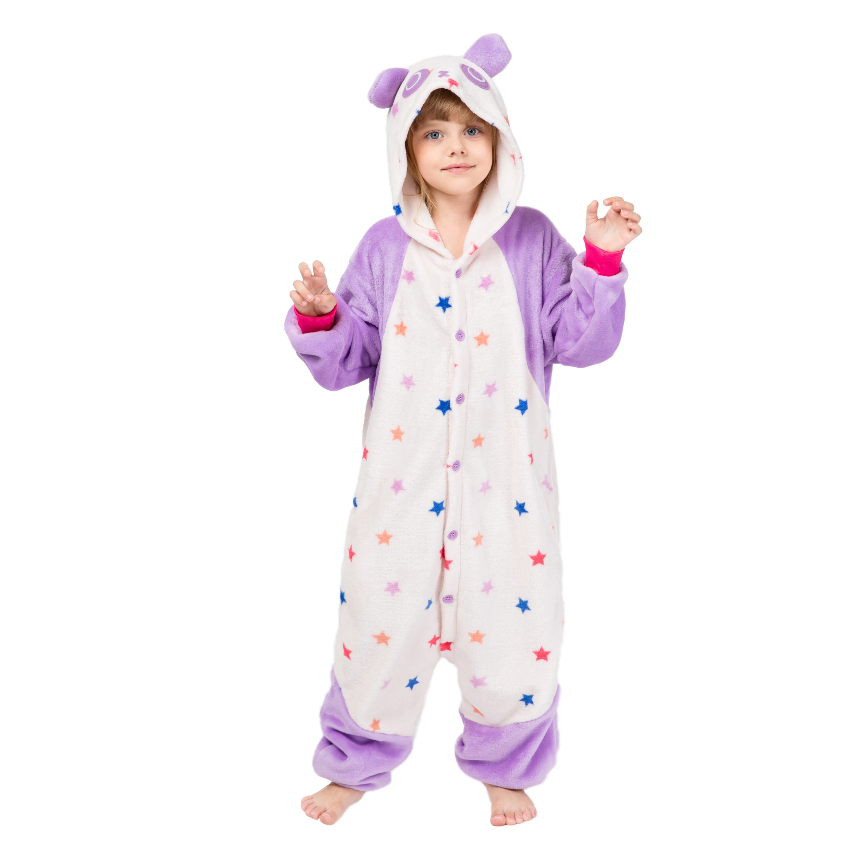 
wholesale kids pajamas costume new star panda kid flannel onesie pajamas sleepwear pajamas 