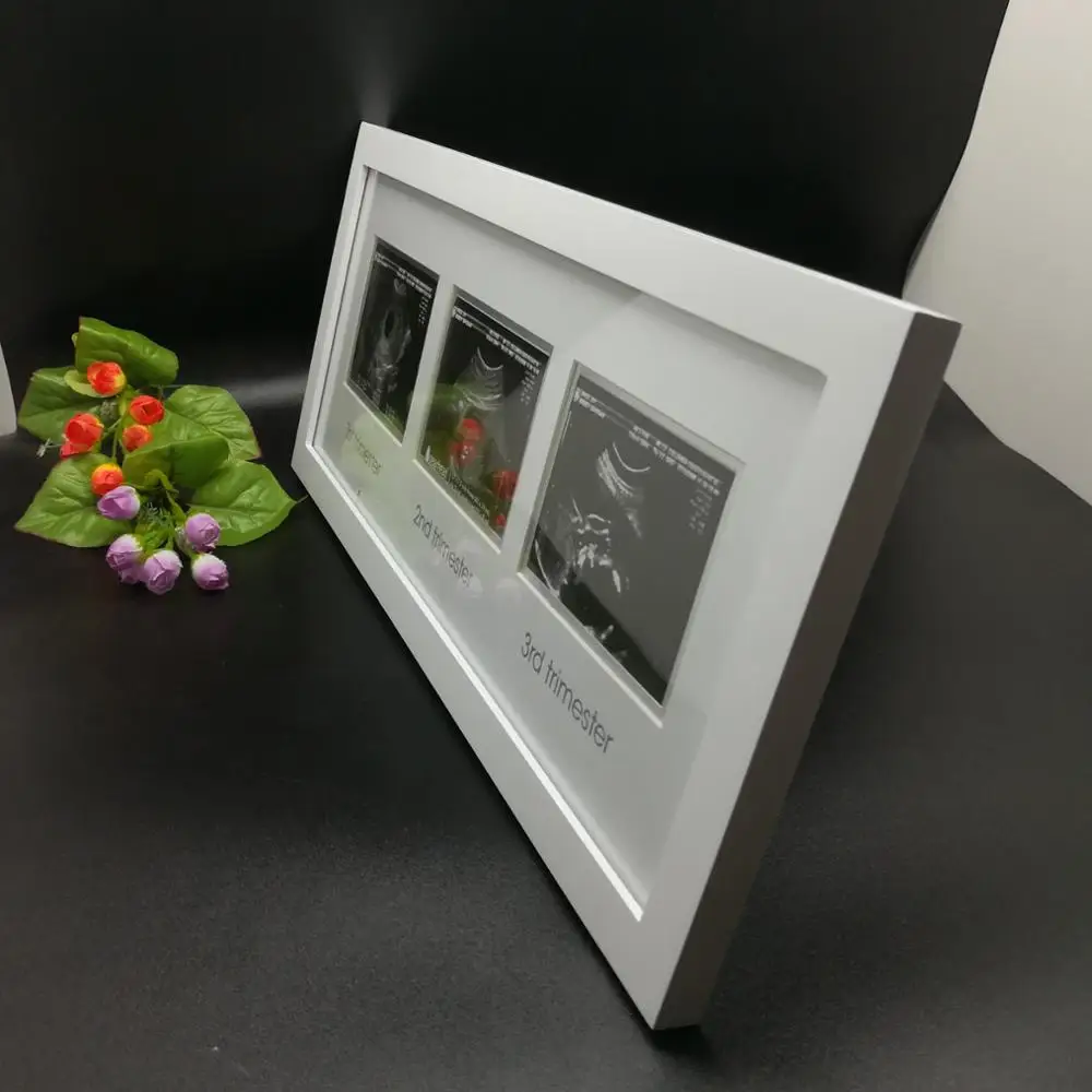 MDF Wooden Handprint and Footprint Clay picture Photo Frame baby footprint photo frame