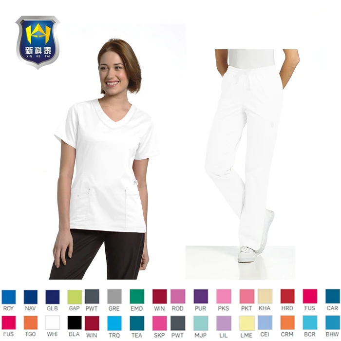  Китайская оптовая продажа новый дизайн медицинские скрабы для кормления наборы униформа больниц