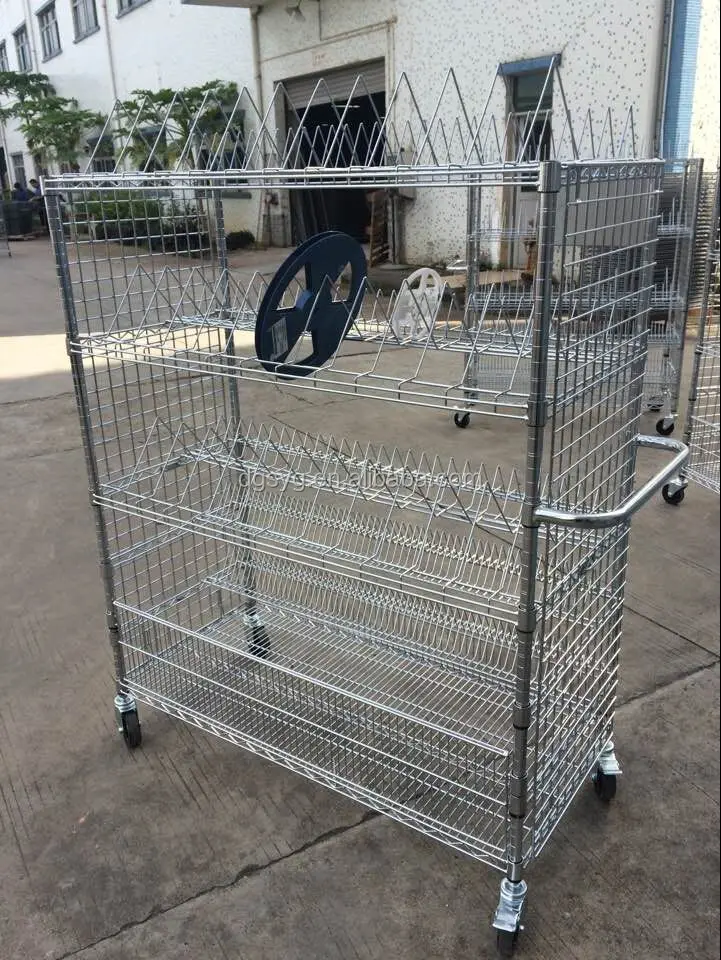 SMT Reel Rack Wholesale Premium Grade Stainless steel ESD for factory metal reel shelving Kitchen Dish Rack