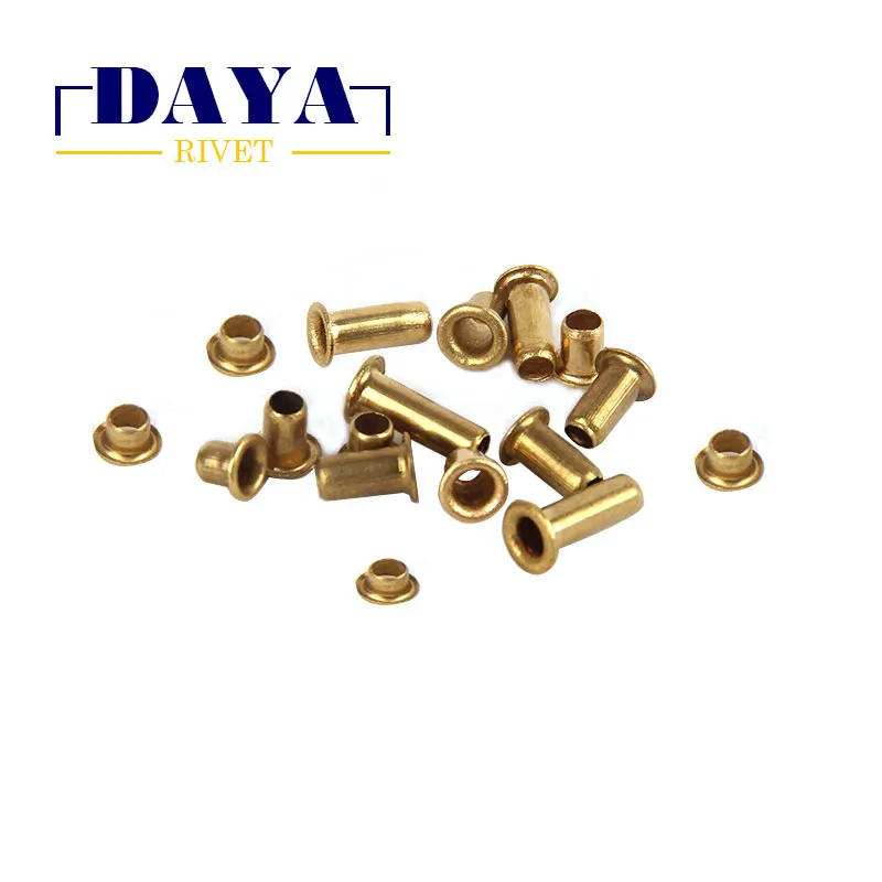 M0.9--M6 Tube design brass material high grade gold blind rivet