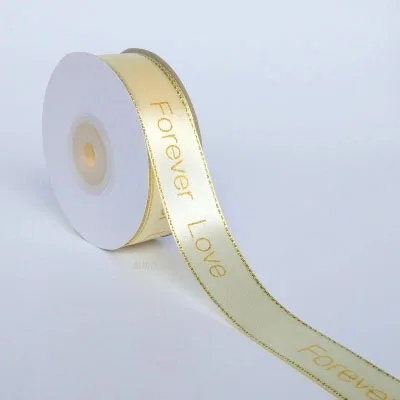Wholesale Custom Satin Silk Ribbon with Logo Printed for Gift Packing Ribbon