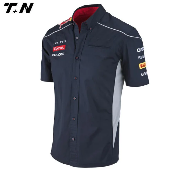 Motor racing button shirts wholesale