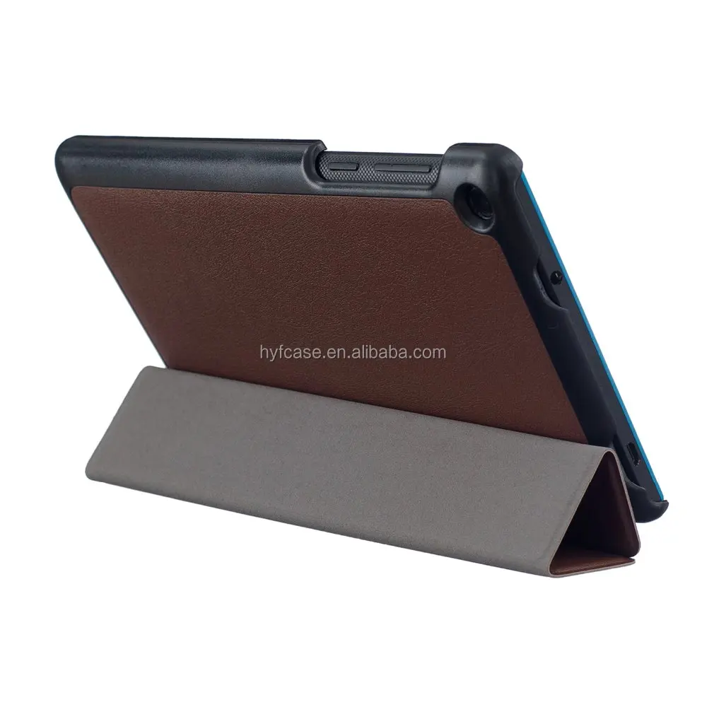
Plastic Tablet Case for Lenovo, Three Fold Flip Leather for Lenovo Tab3 7.0 710F 