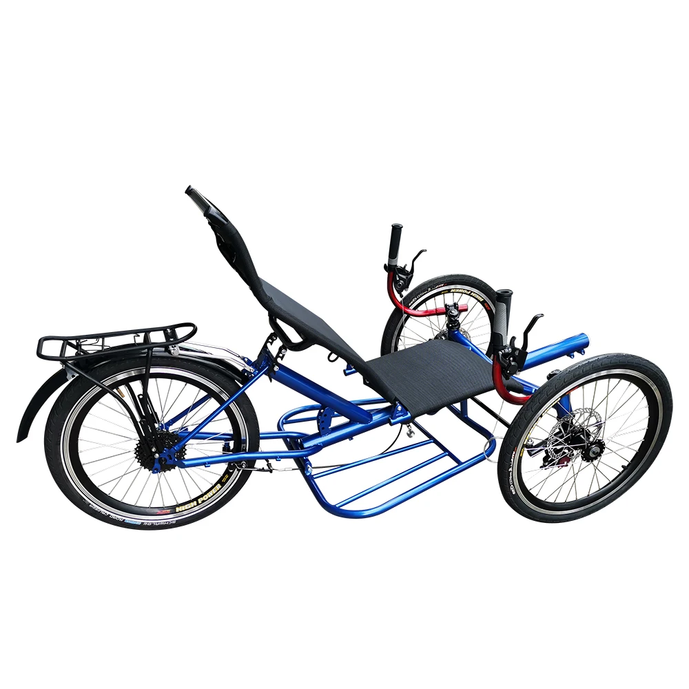 
Free Door to Door Shipping Adult Tricycle 3 Wheel Recumbent Trike With Large Carriage 