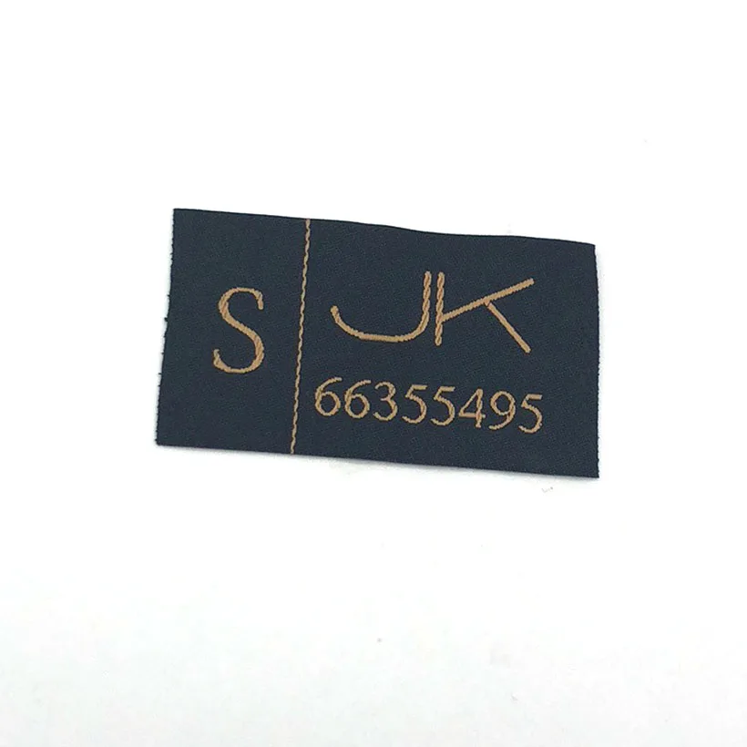 Popular Design Custom Private Main Label Size Label for Clothes Embroidery Woven Label