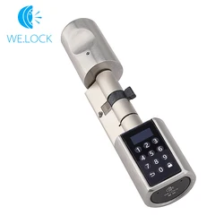 WELOCK Hot Selling smart cylinder adjustable lock IP65 Waterproof 5-in-1 passcode doorknob digital entry door knob