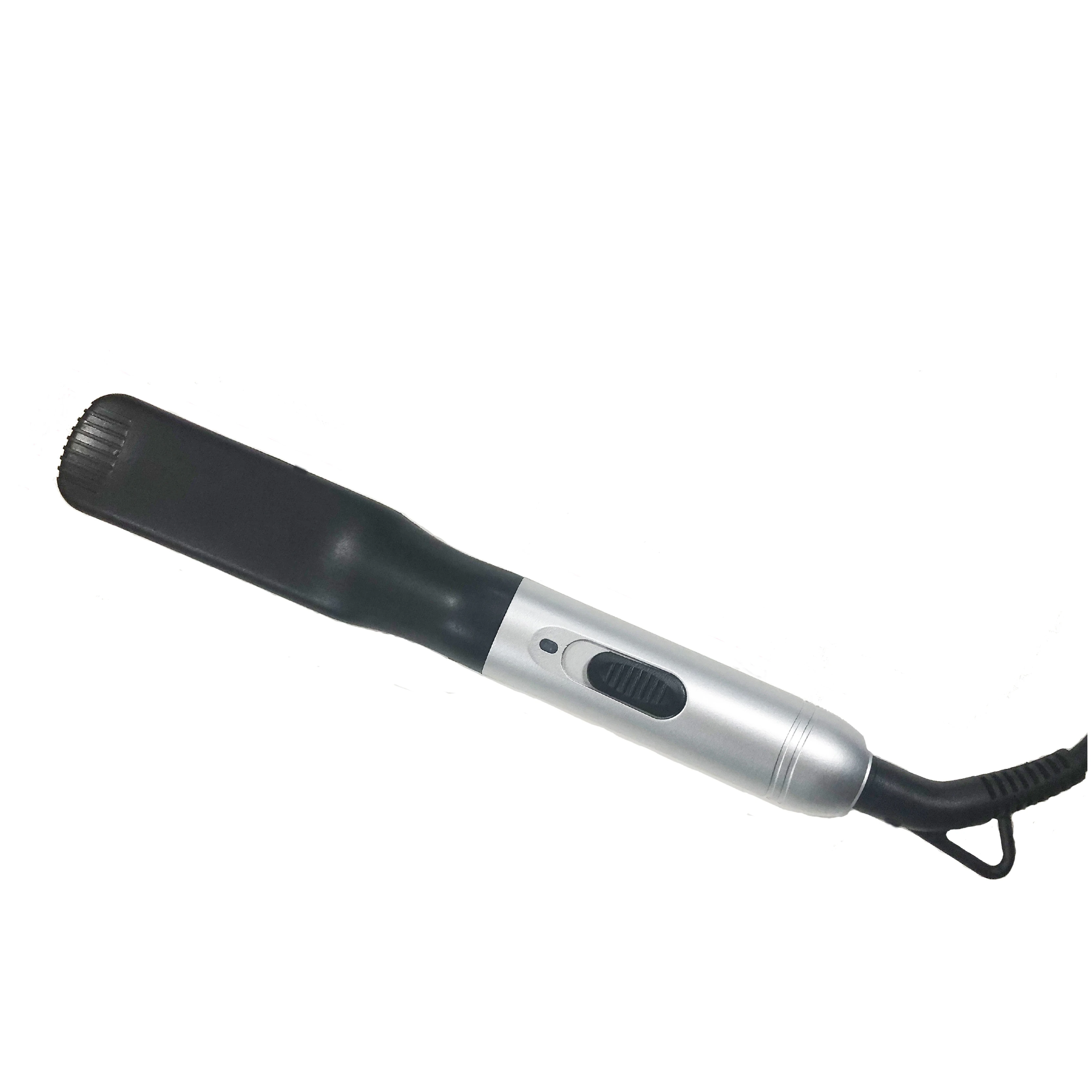 Private Label Hair Salon Products Male And Female Hair Massaging Combs Lcd Display Electric Hair Brush Beard Straightener