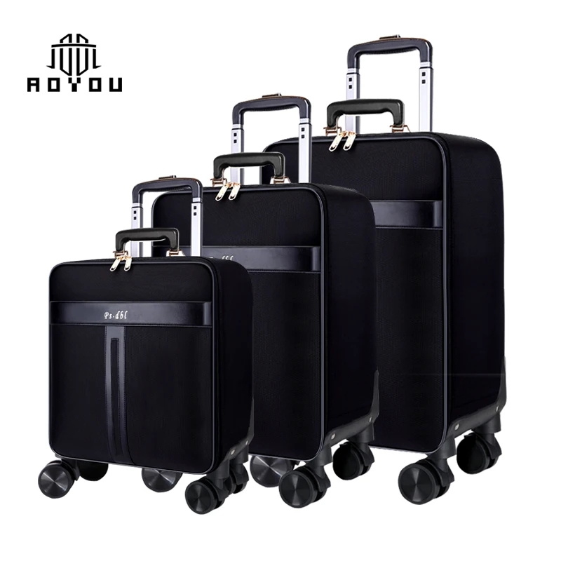 
Red suitcases with 360 degree wheels boarding case three nylon luggage sets 