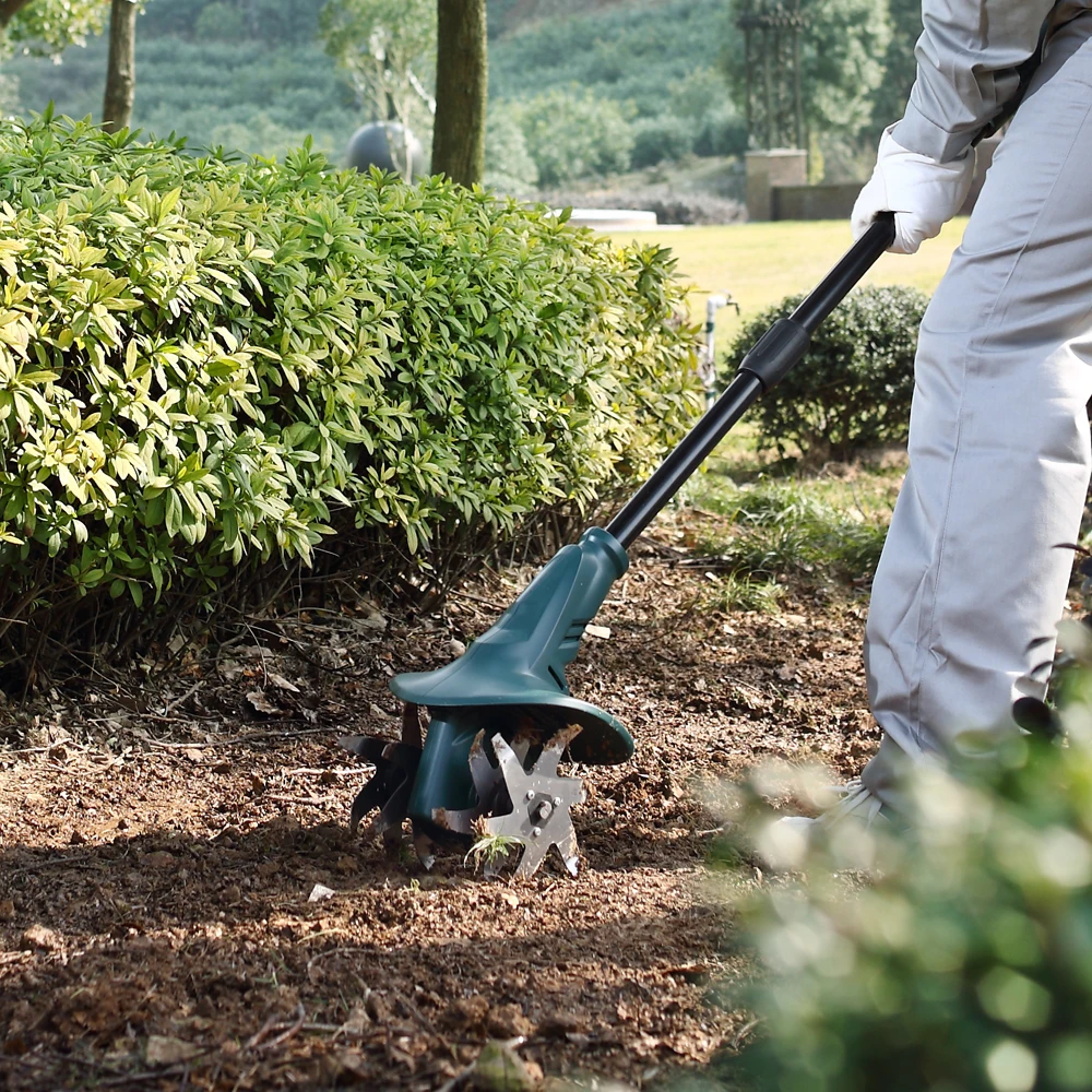 
East Tool 20V electric Cordless Lithium Garden rotary Hoe rake hoe combination 