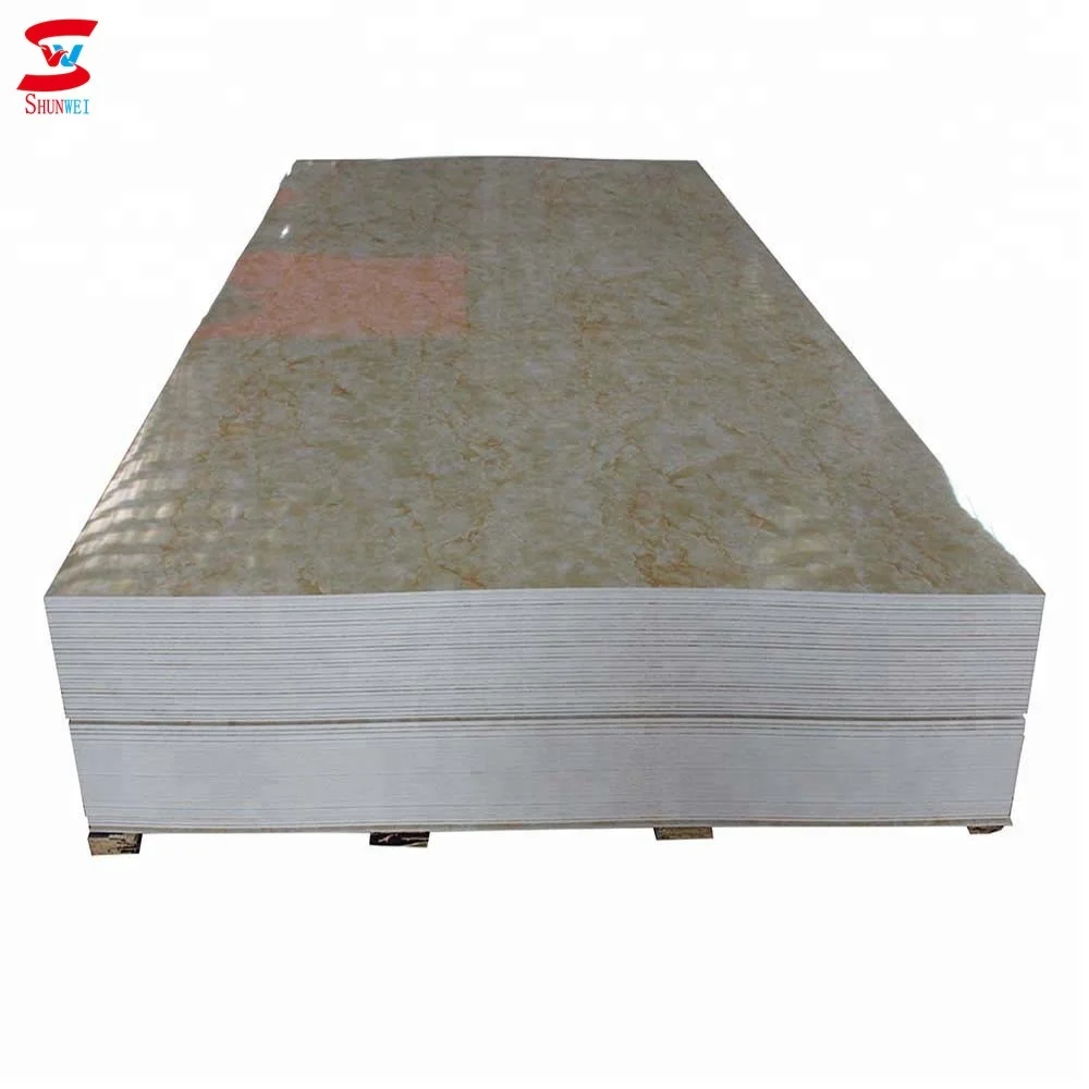 PVC Material and 1200*2440mm Size PVC Marble Sheet