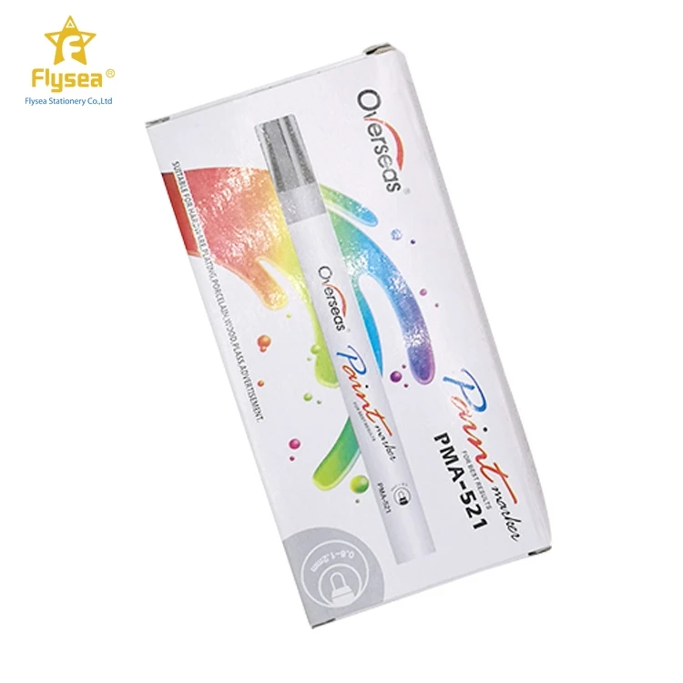 Direct Selling Customization 12 Colored Safety Ink Durable Pen Permanent Marker Paint