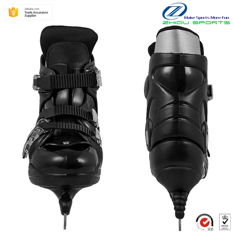 Custom hard shell ice skating shoes rink shoes anti-water comfortable lining Ice hockey Skates Shoes