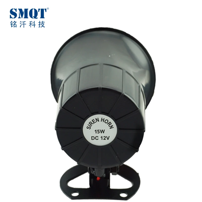 Black wired electric alarm siren from shenzhen alarm siren manufacturer