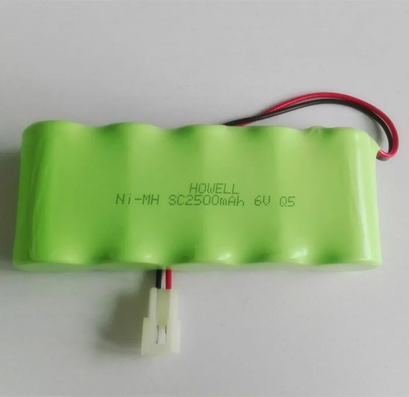 6.0V SC2500mAh Rechargeable Battery 6V 2.5Ah Ni-MH Battery