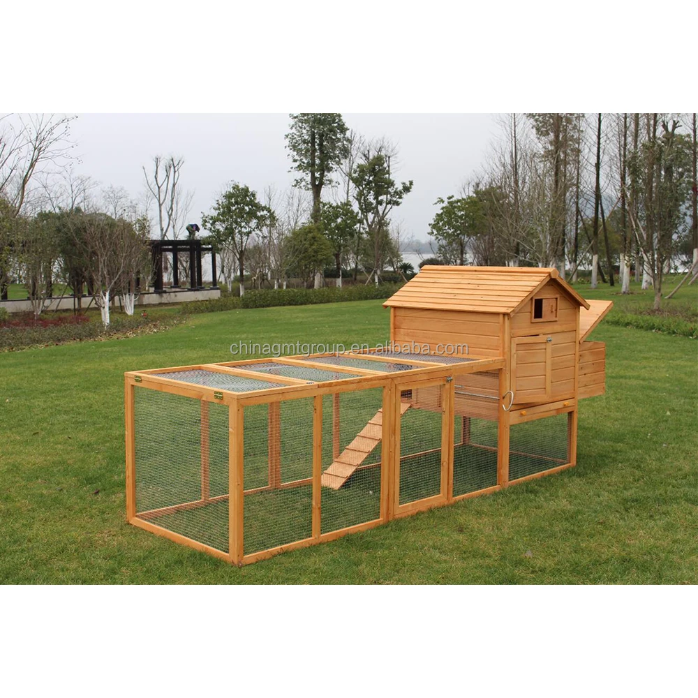 Chinese Fir Wood Chicken Coop Large Wooden Pet Cages