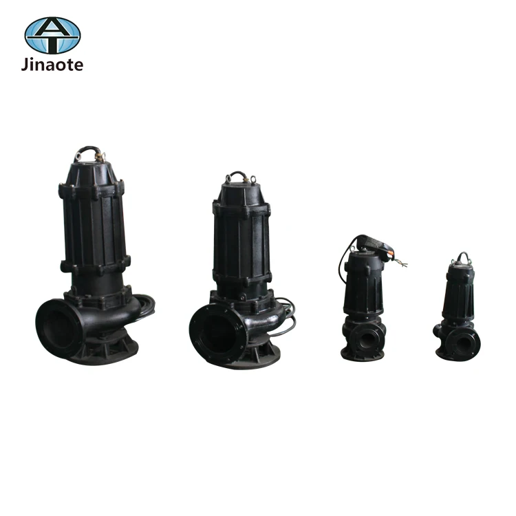 Guide rail fitting sewage pump system for waste water