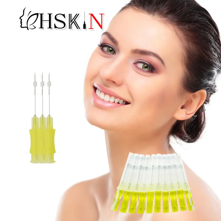 
2021 Hot sale mono blunt 30g 25mm Pdo thread barbed blunt lift thread for Eye bag filling 